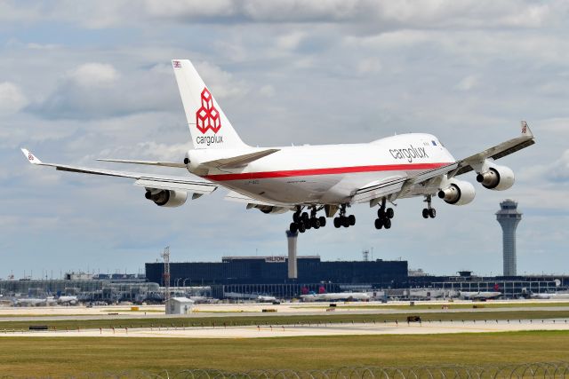 Boeing 747-400 (LX-NCL) - 10-C on 08-19-20. Gorgeous Scheme on this bird. #Cheatlines Forever!