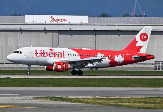 AEROPRACT A-19 (C-FYIY) - Canada federal election Liberal Party campaign plane.