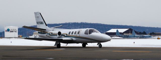 Cessna Citation 1SP (N2158U) - Taxing to the ramp.