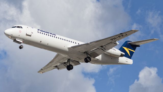 Fokker 100 (VH-FKJ) - Alliance Air, F100.