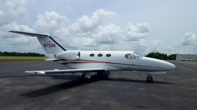 Cessna Citation Mustang (N72AG) - Fuel Stop due to svr wx  out west