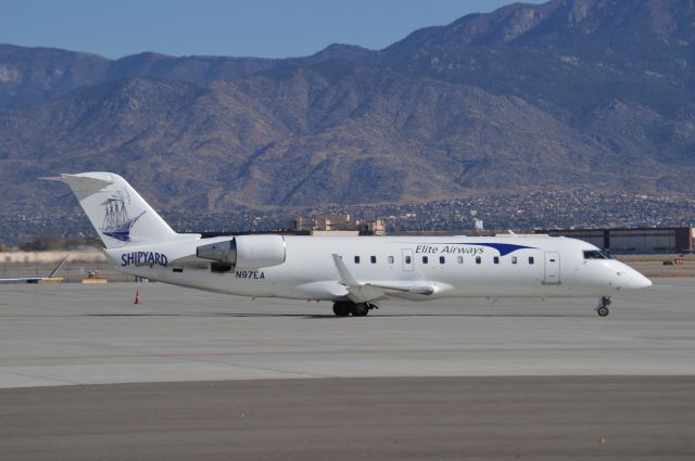 Canadair Regional Jet CRJ-200 (N97EA) - Special marking for Shipyard Brewing Co.