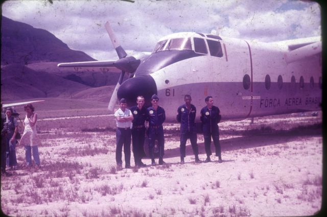 De Havilland Canada DHC-5 Buffalo (FAB2361) - FAB 2361 (DHC-5}, operating in an unpaved airstrip, close to Mt. Roraima, 1971