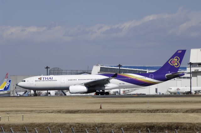 Airbus A330-300 (HS-TBD) - Departure at Narita Intl Airport Rwy34L on 2013/02/21