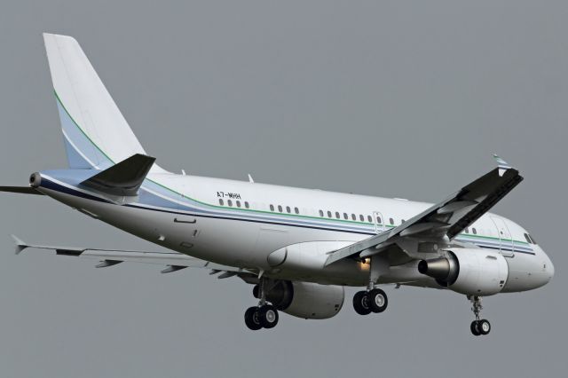 Airbus A319 (A7-MHH) - Landing runway 027L at LHR.