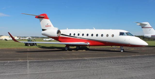 IAI Gulfstream G280 (N281CC) - An Israeli Aircraft Industries Gulfstream G280 at Boswell Field, Talladega Municipal Airport, AL, during the 1000Bulbs.com 500 at Talladega Motor Speedway.