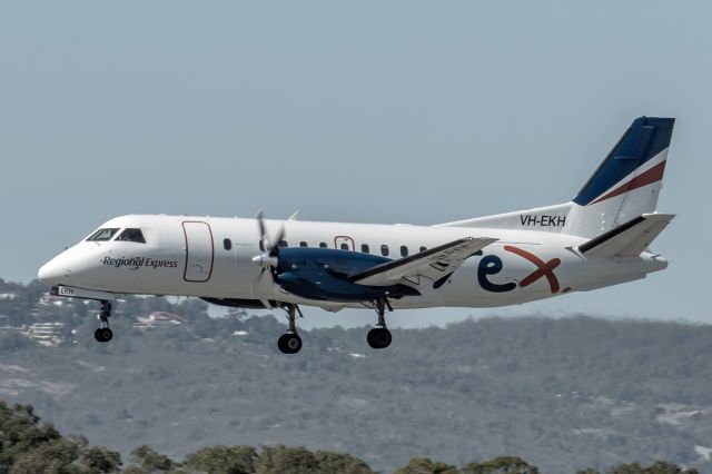 Saab 340 (VH-EKH) - SAAB 340B, cn 340B-369. Rex Regional VH-EKH rwy 03 arrival YPPH 22 April 2023