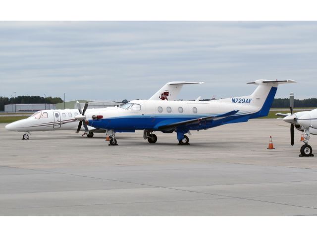 Pilatus PC-12 (N729AF) - A PC12 at Georgia.