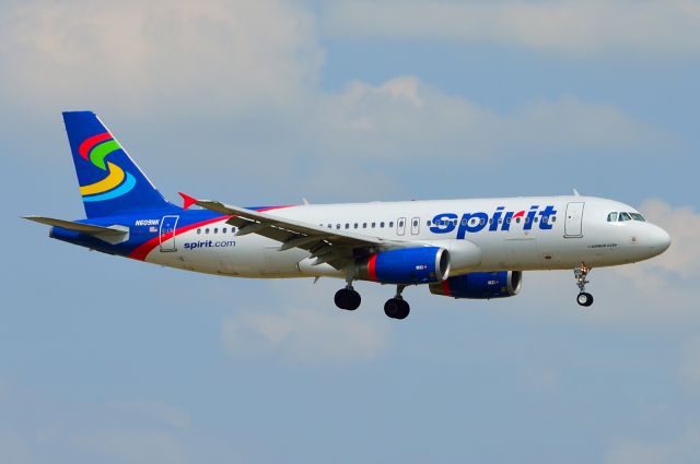 Airbus A320 (N609NK) - Spirit N609NK A320 Arriving KDFW 07/28/2013