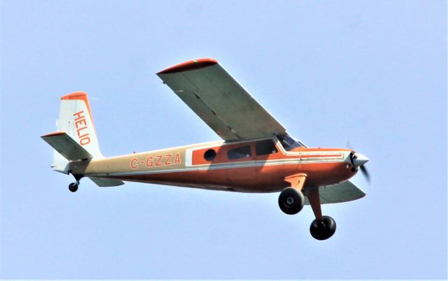 C-GZZA — - C-GZZA Helio H-250 Courrier en vol au dessus du fleuve St-Laurent à Lavaltrie QC. le 31-05-2021 à 14:54