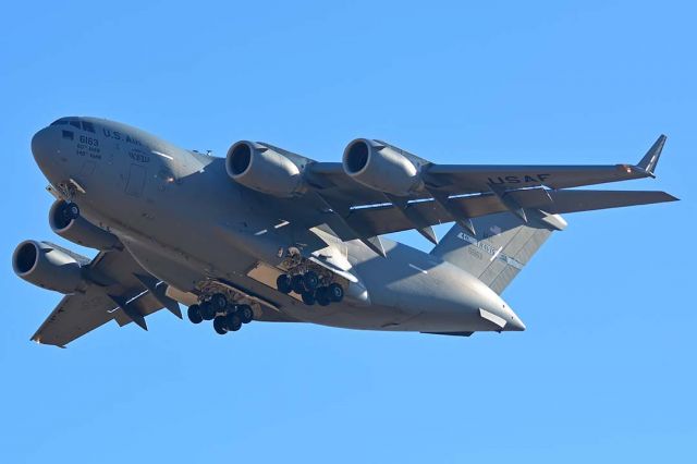 Boeing Globemaster III (06-6163) -  C-17A 06-6163 Spirit of Vacaville of the 60th Air Materiel Wing and 349th Air Materiel Wing based at Travis Air Force Base at Luke Air Force Base on January 31, 2018. 