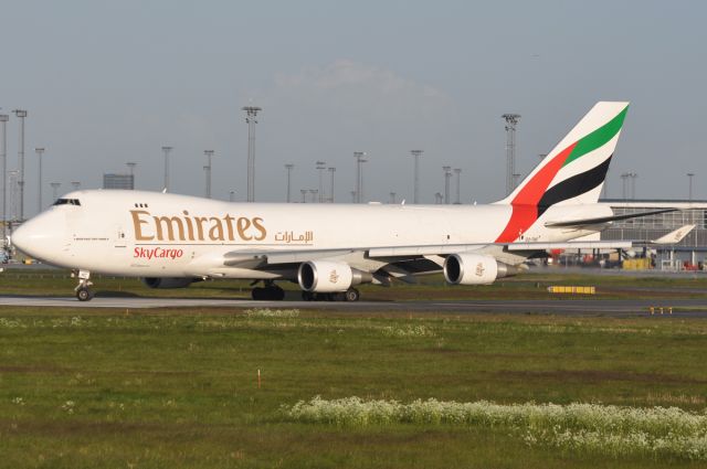 Boeing 747-400 (OO-THC) - Ready to depart RWY22L