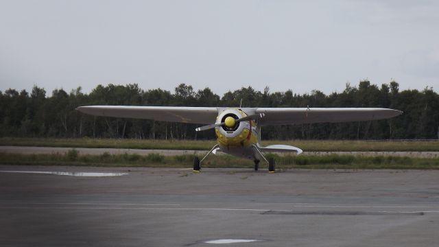 Cessna LC-126 — - A Cessna 190 sits on the ramp at Gander International Airport.