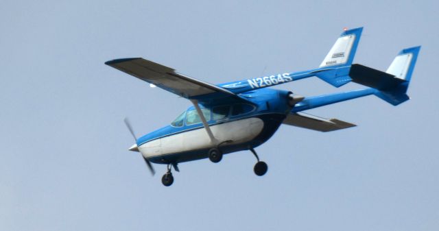 Cessna Super Skymaster (N2664S) - On short final is this 1968 Cessna 337G Super Skymaster Twin-Prop Utility Aircraft in the Winter of 2023.