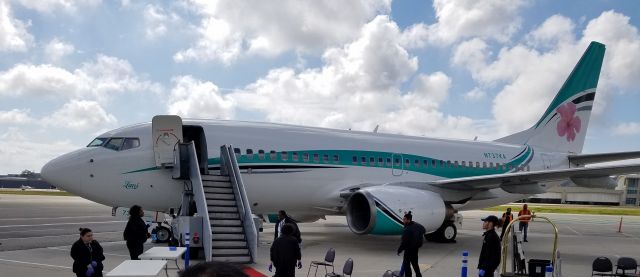 Boeing 737-700 (N737KA) - Standing on tarmac waiting to board.