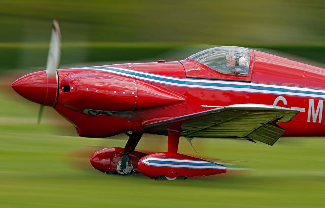 G-MIDG — - At speed on the grass srip at Lashenden Headcorn Aerodrome Kent England.