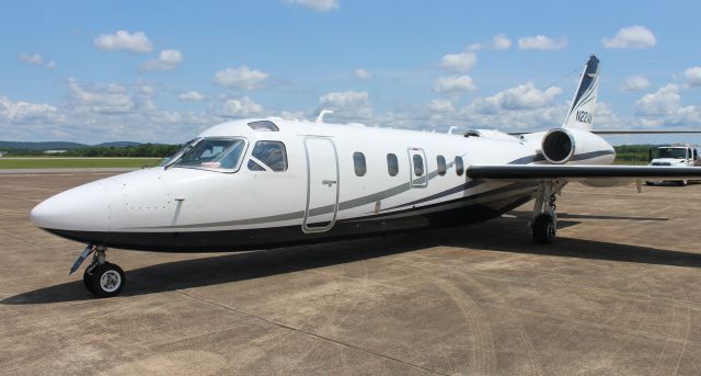 IAI 1124 Westwind (N22AV) - A 1980 model Israeli Aircraft Industries 1124A Westwind II on the ramp at Northeast Alabama Regional Airport, Gadsden, AL - May 14, 2022.