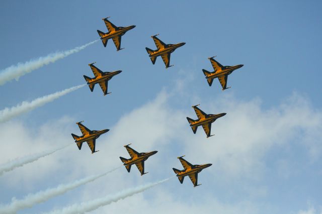 Cessna T-50 Bobcat — - Republic of Korea Air Force 'Black Eagles' T-50s at Singapore Airshow 2014