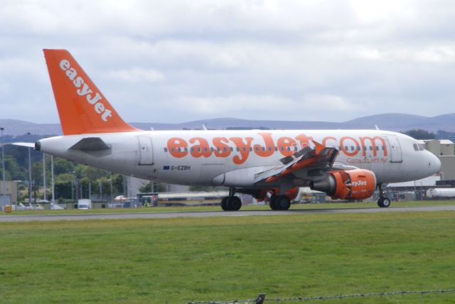 Airbus A319 (G-EZBH) - Taken from Almondbank on 17th August 2014.