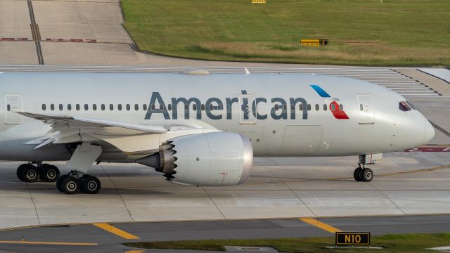 Boeing 787-8 (N811AB) - Holding to depart after completing its stay for maintenancebr /10/21/18