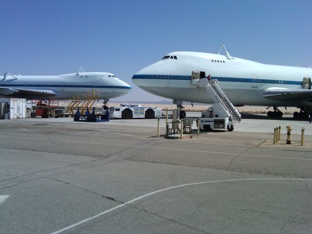 N911NA — - Both of NASAs 747 Shuttle Carrier Aircraft (SCA) N911NA