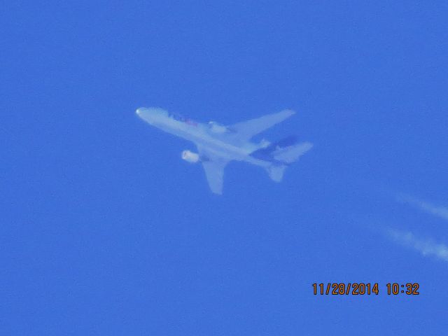 McDonnell Douglas DC-10 (N358FE) - FedEx flight 630 from SEA to MEM over Southeastern Kansas at 35,000 feet.