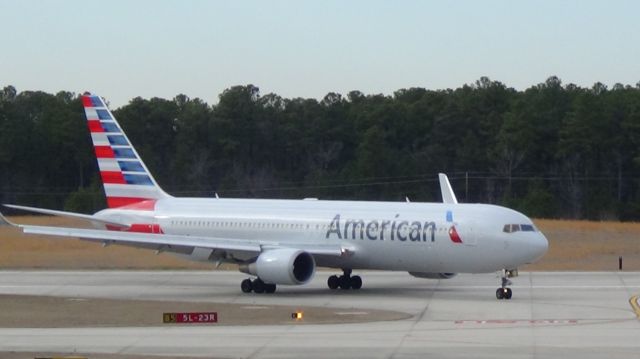 BOEING 767-300 (N344AN) - American 173 from London LHR to Rdu at 2:34 P.M. 5 March 2014.