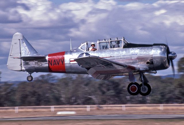 VH-HAJ — - NORTH AMERICAN AT-6G TEXAN - REG VH-HAJ (CN 168-290) - MANGALORE AIRPORT VIC. AUSTRALIA - YMNG 7/4/1985