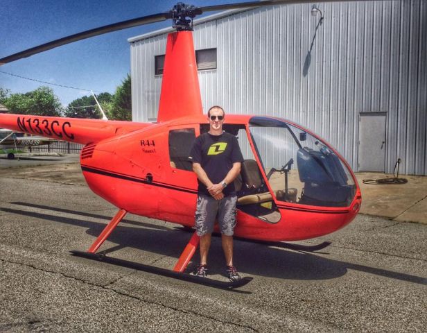 Robinson R-44 (N133CC) - Scott Alridge passed his CFI checkride