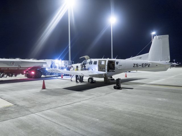 PACIFIC AEROSPACE 750XL (ZS-EPV) - Refueling. 12 FEB 2017.