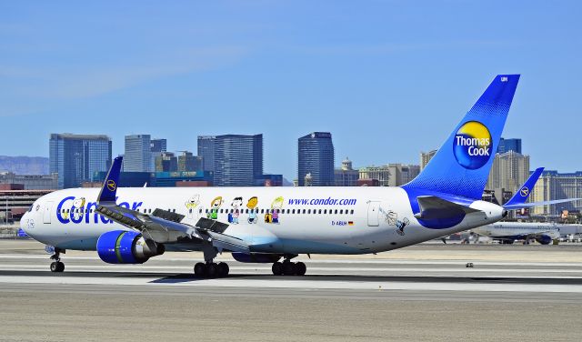 BOEING 767-300 (D-ABUH) - Condor (Thomas Cook) Boeing 767-330/ER D-ABUH (cn 26986/553) "The Peanuts"  Las Vegas - McCarran International (LAS / KLAS) USA - Nevada, March 31, 2011 Photo: Tomás Del Coro