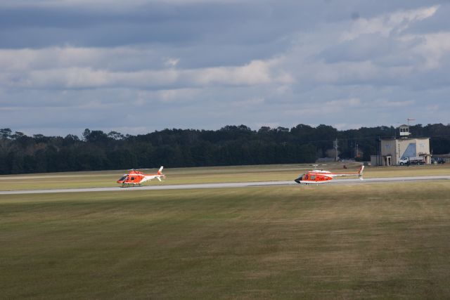DENEL Koala (17-0139) - New TH-73A next to an old TH-57C at NOLF Spencer