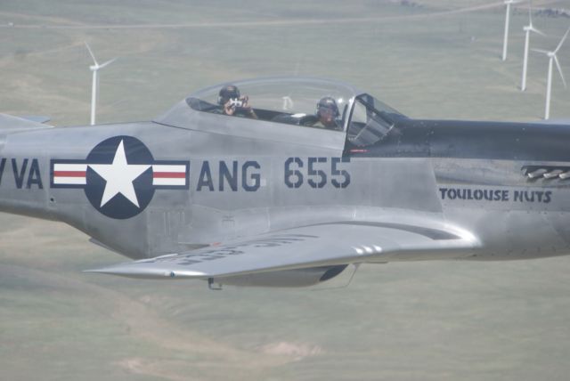 NL551CF — - In flight from GCC to FNL July 14, 2017.  From B-17G Nine-O-Nine".  Photo by David Eads.