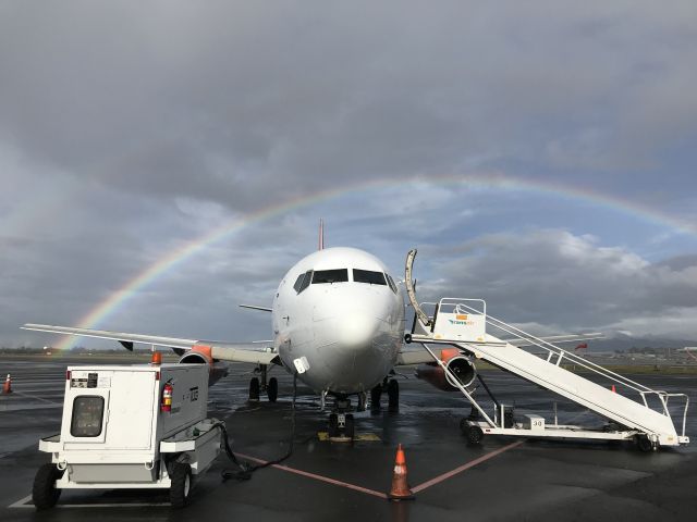 Boeing 737-200 (N810TA) - Prior to departure to Majuro 