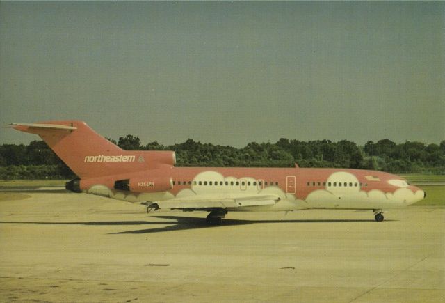 BOEING 727-200 (N356PR) - scanned from postcardbr /northeastern