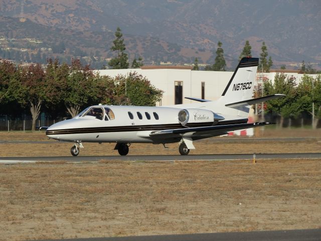 Cessna Citation 1SP (N676CC) - Taking off on runway 26L