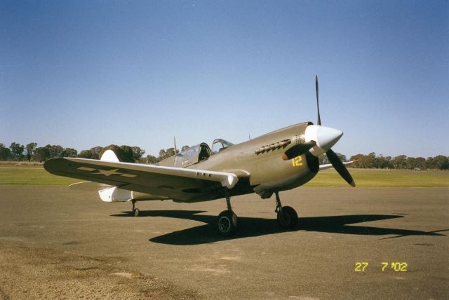 CURTISS Warhawk (VH-KTI) - P-40 Kittyhawk, VH-KTI, owned by the now late Murry Griffith.br /The aircraft has been sold into France.