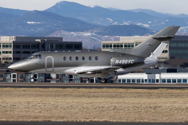 Hawker 800 (N486VC) - Departing KAPA on rwy 17L 29 Dec. 2024