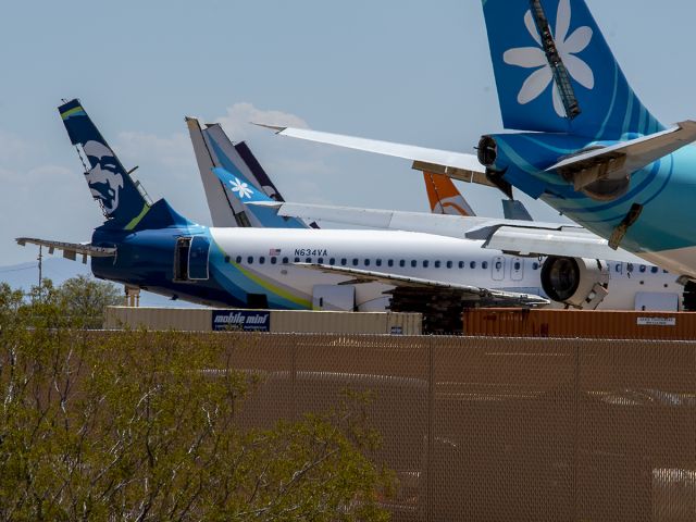 Airbus A320 (N634VA) - 8/9/2020 A real shame to see she did not even make it the her teens born 1/2008 scrapped 2020
