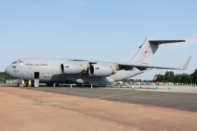 Boeing Globemaster III (ZZ173) - RAF C-17 Globemaster on display at RIAT 2013.