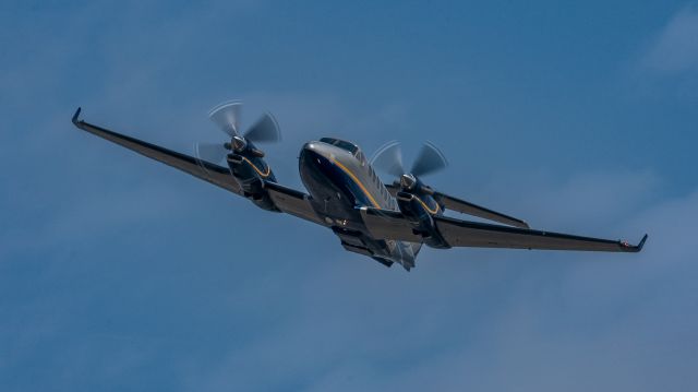 Beechcraft Super King Air 350 (N2316) - B350ER of the NNSA zooms out of KEFD