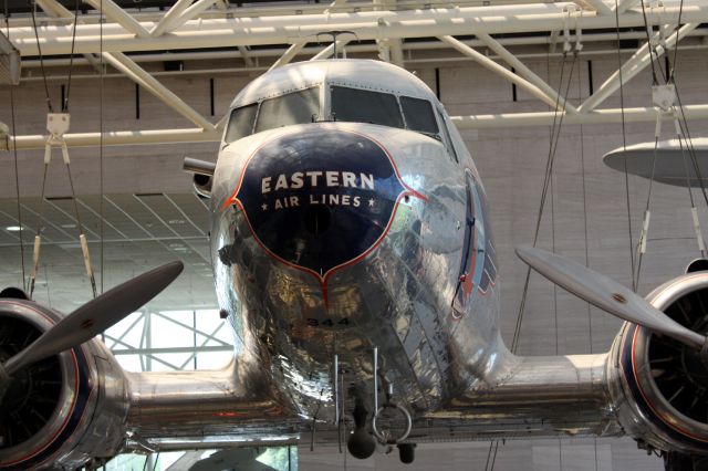 Douglas DC-3 (N18124) - Ship 344, NC18124, was originally delivered to Eastern Air Lines December 7, 1937. This was the 10th DC-3 delivered to Eastern and stayed in service with Eastern its entire working life. The registration was changed in 1949 to N18124. On May 1, 1953 ship 344 was withdrawn from service and donated to the Smithsonian National Air & Space Museum in Washington, DC where it has been on static display since July 1, 1976.