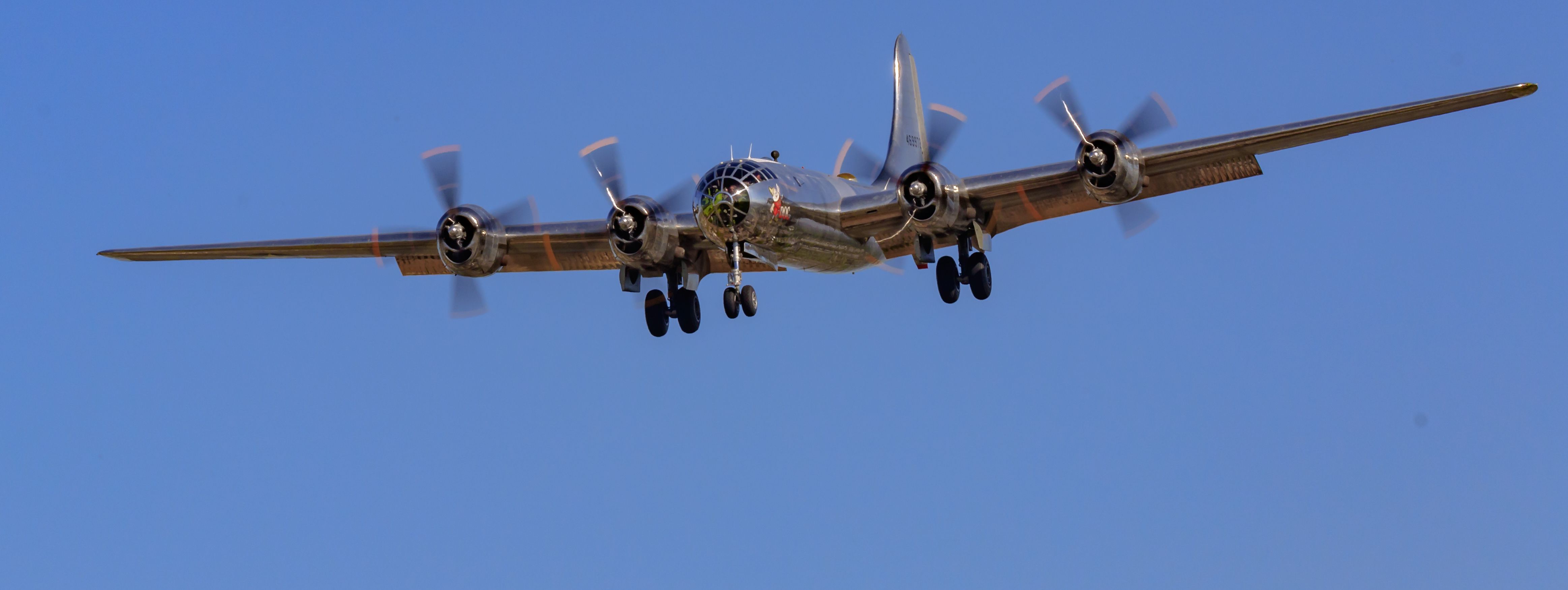 N69972 — - DOC 72, one of two flying B-29's, on final for VNY 16R.  Saturday morning, 9/21/2019