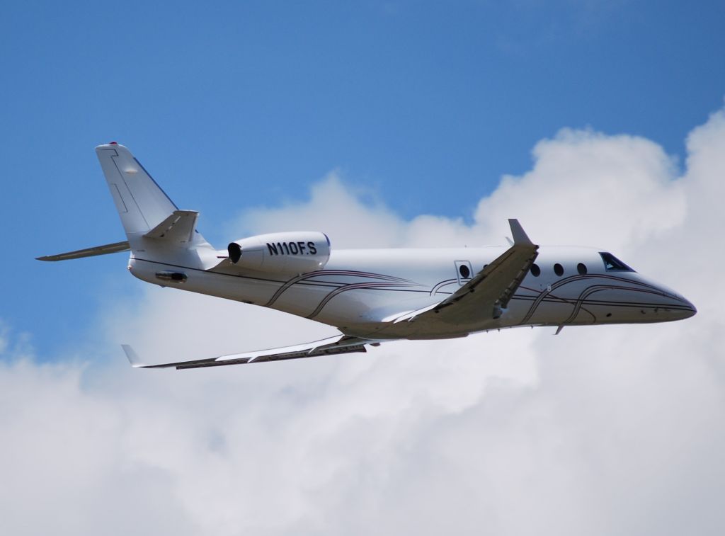 IAI Gulfstream G150 (N110FS) - TRINITY AVIATION CHARTERS LLC (NASCAR team co-owner Felix Sabates) departing 02 - 4/21/10