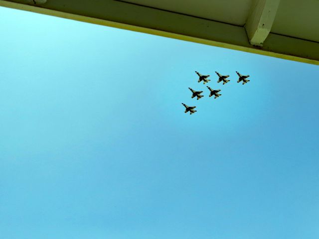 Lockheed F-16 Fighting Falcon — - Surprise Thunderbird visit over my house