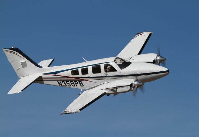 Beechcraft Baron (58) (N358PB) - P-Baron Fly-by.