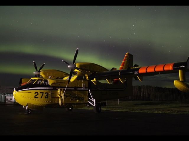 — — - Bathed in the Northern lights!