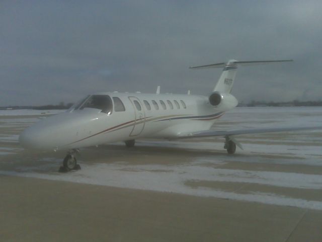 Cessna Citation CJ3 (N83TF) - On a snowy Dupage Airport (KDPA) in Chicago, IL.  Taken Jan 5, 2010