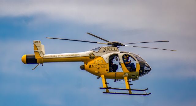 N302HF — - Honolulu Fire Department ship patrolling the shoreline. 2009