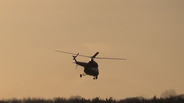 PZL-SWIDNIK Mi-2 Kania (RA-2248K) - Décollage du RA-2248K vers 17h à LFPL.